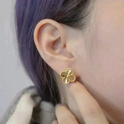 Mystic CLOVER MEDIUM 1 MOTIFS LASER EARRINGS