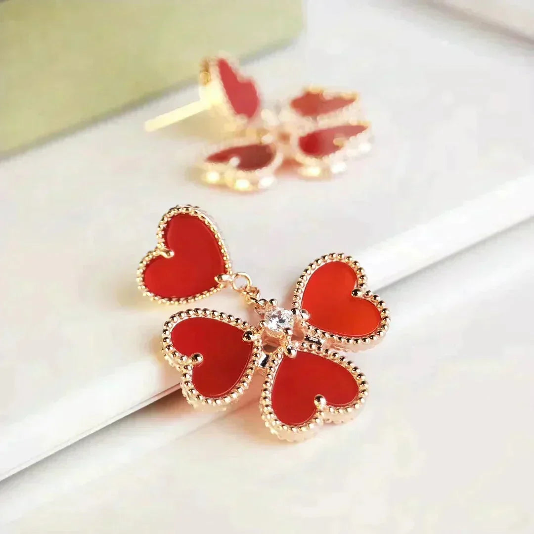 Mystic SWEET CLOVER CARNELIAN EARRINGS