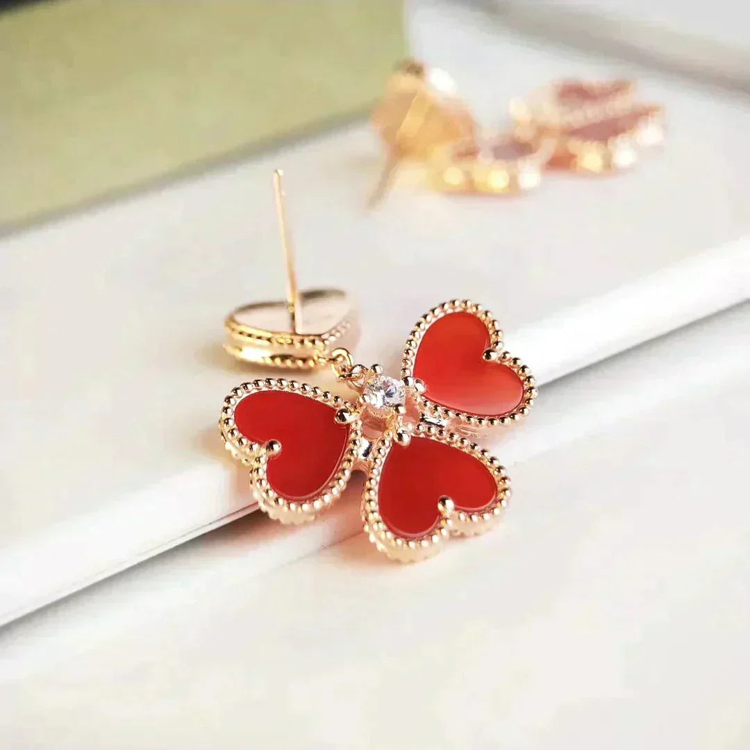 Mystic SWEET CLOVER CARNELIAN EARRINGS