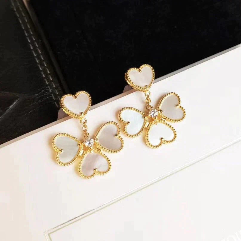 Mystic CLOVER SWEET WHITE MOP EARRINGS