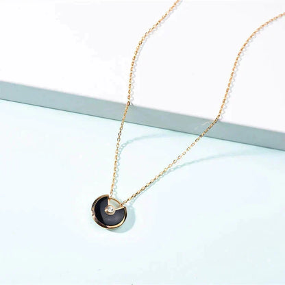 Mystic AMULETTE GOLD CARNELIAN ONYX NECKLACE