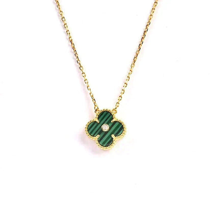 Mystic CLOVER 15MM DIAMOND TURQUOISE NECKLACE