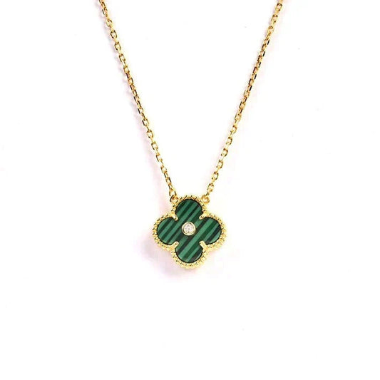 Mystic CLOVER 15MM DIAMOND TURQUOISE NECKLACE