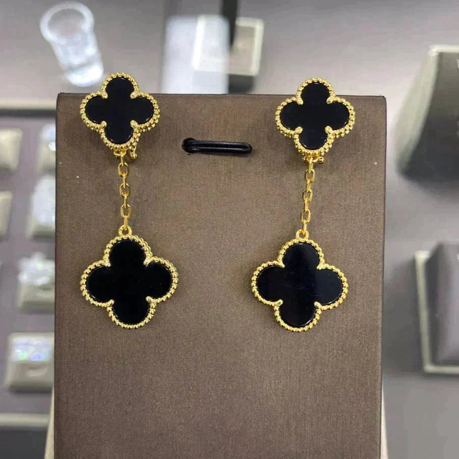 Mystic CLOVER 2 MOTIFS  EARRINGS (MULTIPLE CHOICESC