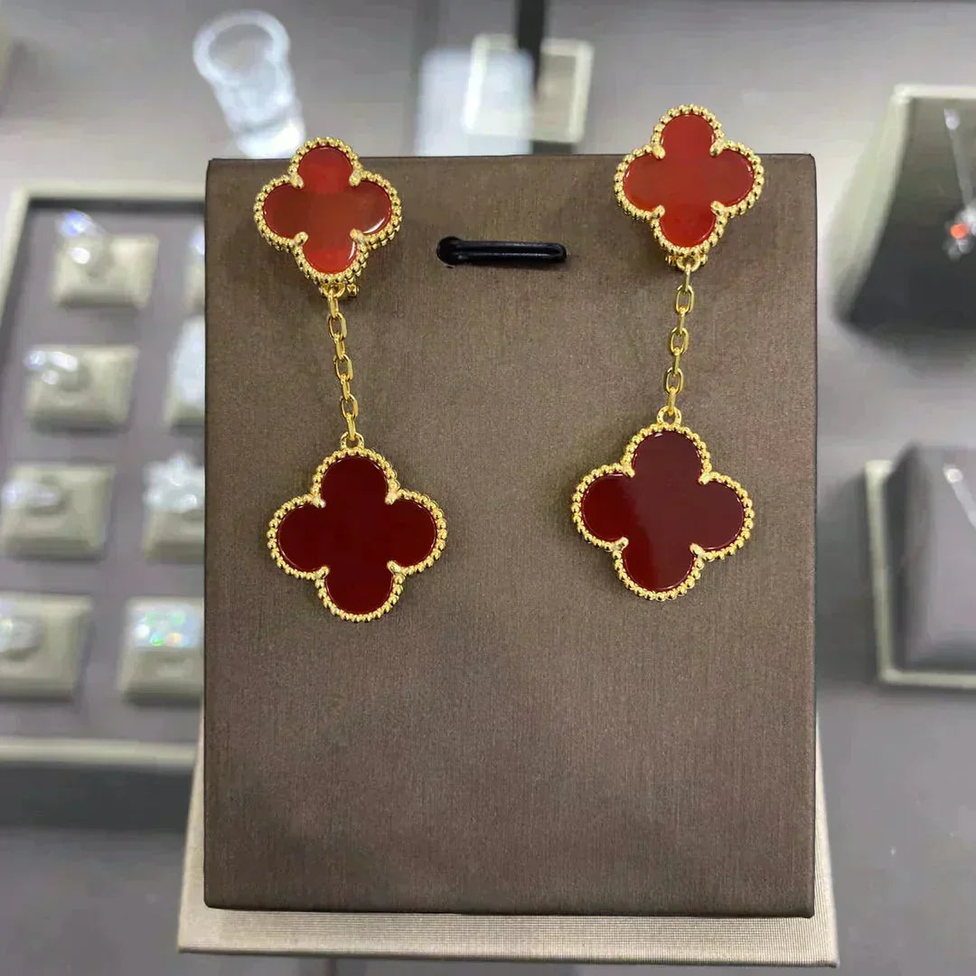 Mystic CLOVER 2 MOTIFS  EARRINGS (MULTIPLE CHOICESC