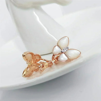 Mystic BUTTERFLY MOP DIAMOND EARRINGS