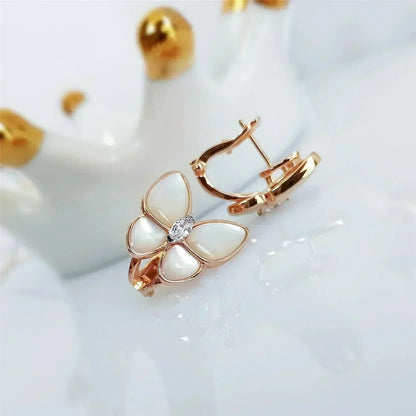 Mystic BUTTERFLY MOP DIAMOND EARRINGS