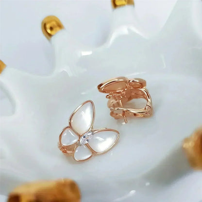 Mystic BUTTERFLY MOP DIAMOND EARRINGS