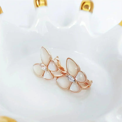 Mystic BUTTERFLY MOP DIAMOND EARRINGS