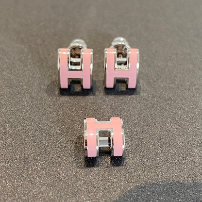 Mystic MINI POP H SILVER EARRINGS PINK