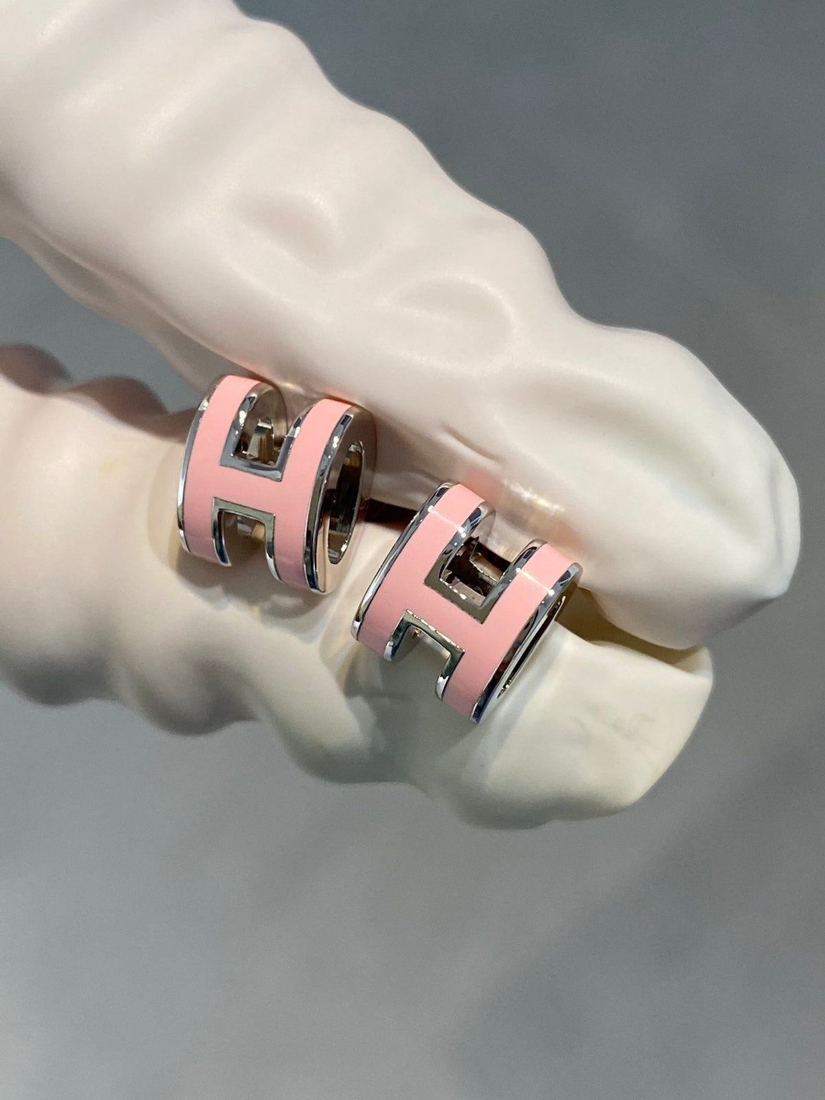 Mystic MINI POP H SILVER EARRINGS PINK