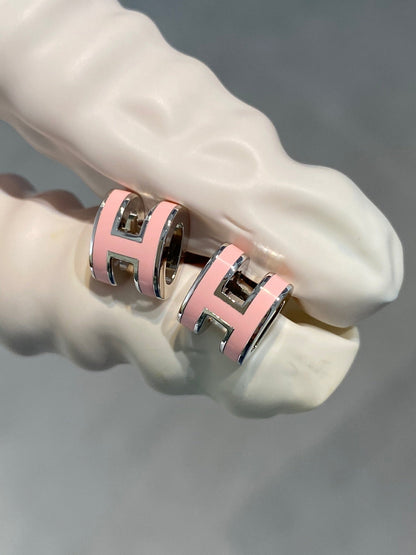 Mystic MINI POP H SILVER EARRINGS PINK