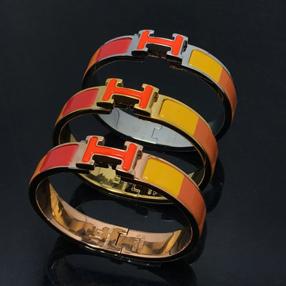 Mystic H BRACELET ORANGE RAINBOW CERAMIC