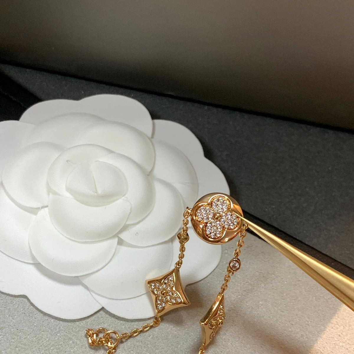 Mystic STAR AND SUN 4 MOTIFS GOLD DIAMONDS BRACELET