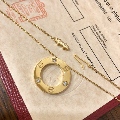 Mystic LOVE NECKLACE 16MM 3 DIAMONDS