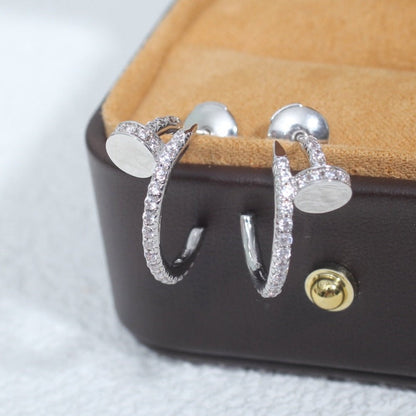 Mystic JUSTE EARRINGS 12.75MM SILVER DIAMOND