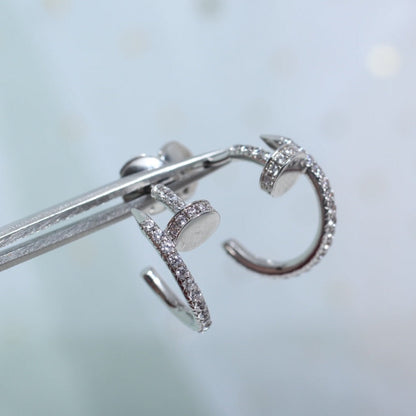 Mystic JUSTE EARRINGS 12.75MM SILVER DIAMOND