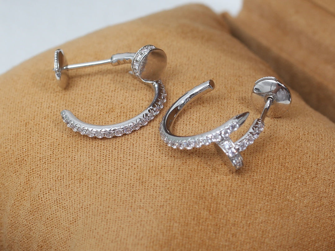 Mystic JUSTE EARRINGS 12.75MM SILVER DIAMOND