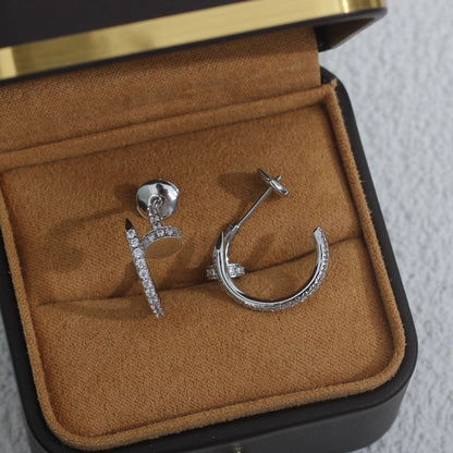 Mystic JUSTE EARRINGS 12.75MM SILVER DIAMOND