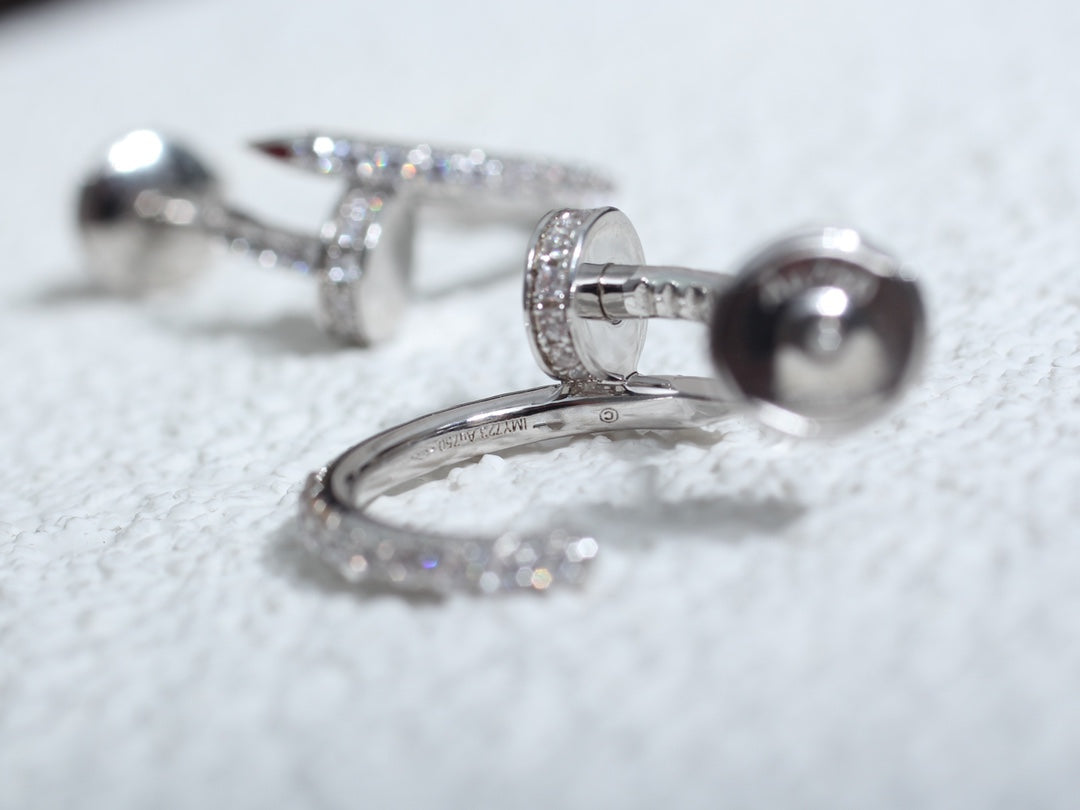 Mystic JUSTE EARRINGS 12.75MM SILVER DIAMOND