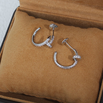 Mystic JUSTE EARRINGS 12.75MM SILVER DIAMOND