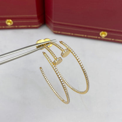 Mystic JUSTE EARRINGS FULL DIAMONDS 1.8MM