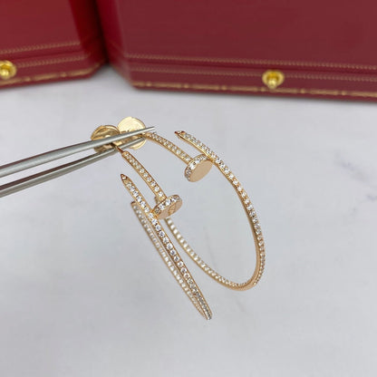 Mystic JUSTE EARRINGS FULL DIAMONDS 1.8MM