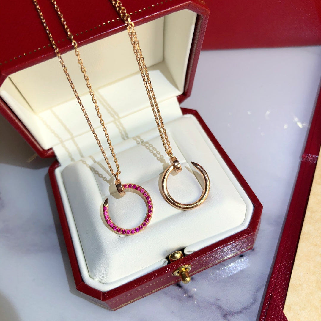 Mystic JUSTE NECKLACE GOLD RED DIAMONDS