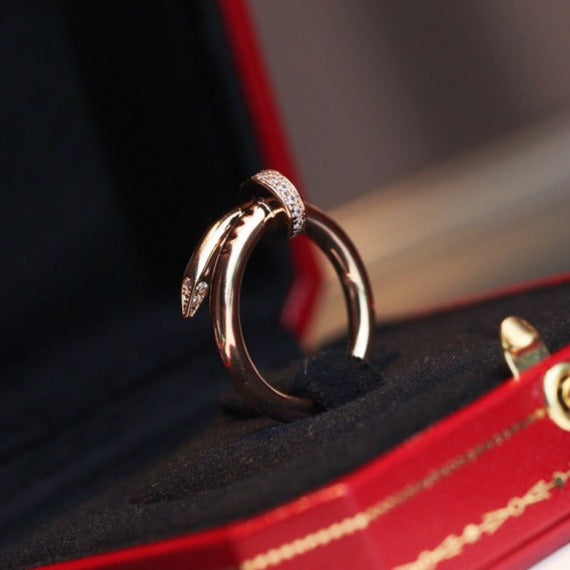 Mystic JUSTE RING 2.65MM PINK GOLD DIAMOND