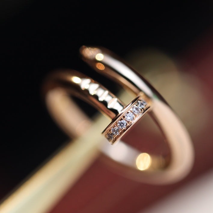 Mystic JUSTE RING 2.65MM PINK GOLD DIAMOND