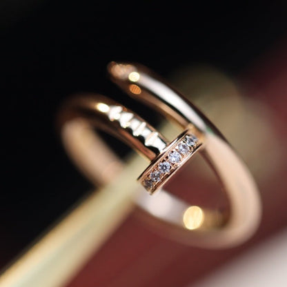 Mystic JUSTE RING 2.65MM PINK GOLD DIAMOND