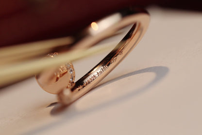 Mystic JUSTE RING 2.65MM PINK GOLD DIAMOND