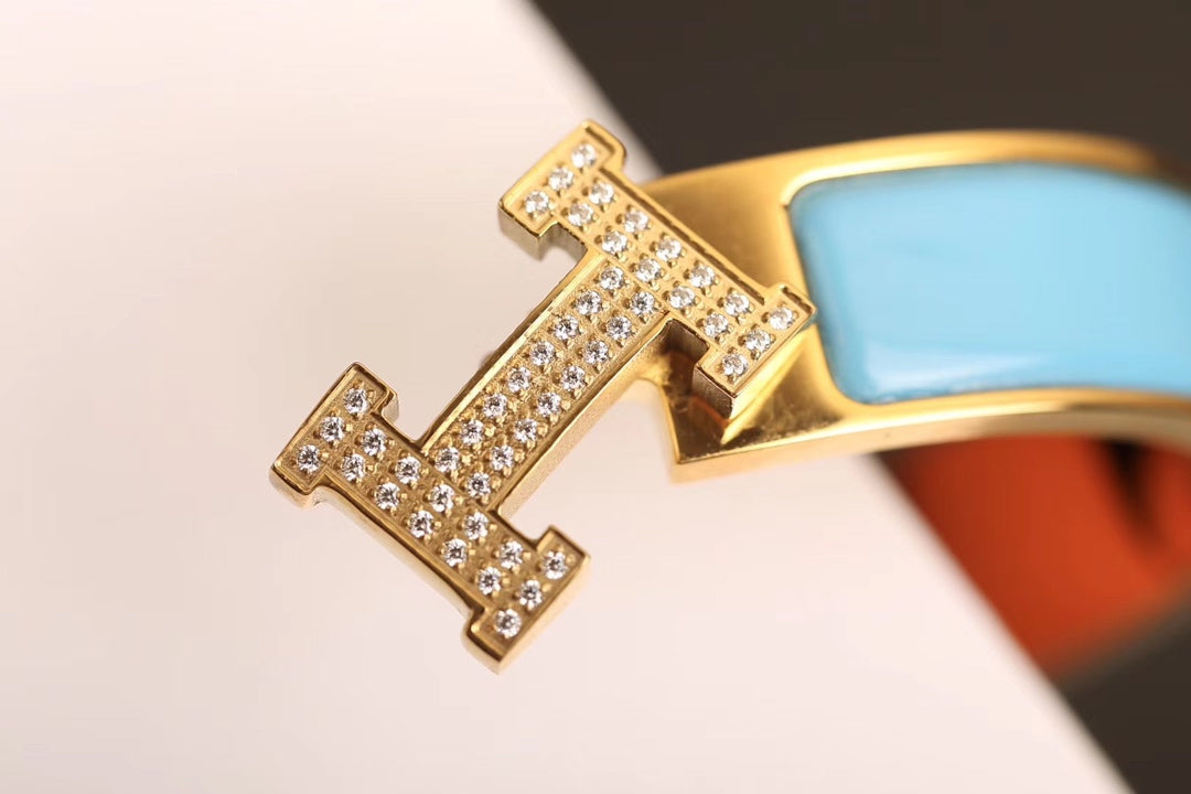 Mystic H CLOUD BLUE BRACELET GOLD DIAMOND