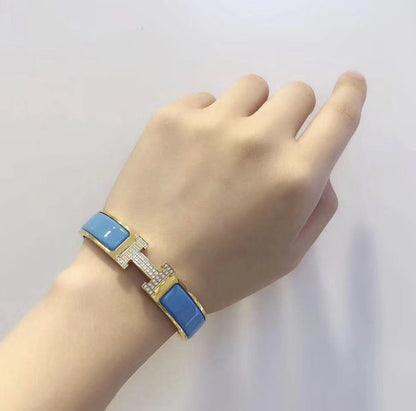 Mystic H CLOUD BLUE BRACELET GOLD DIAMOND