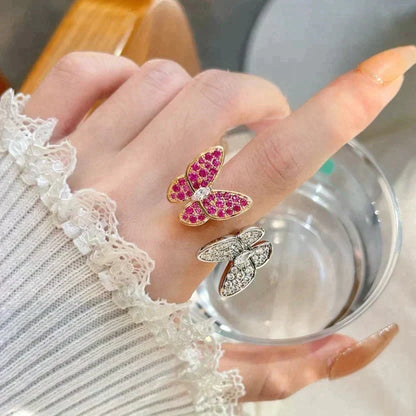 Mystic TWIN BUTTERFLY DIAMOND RING