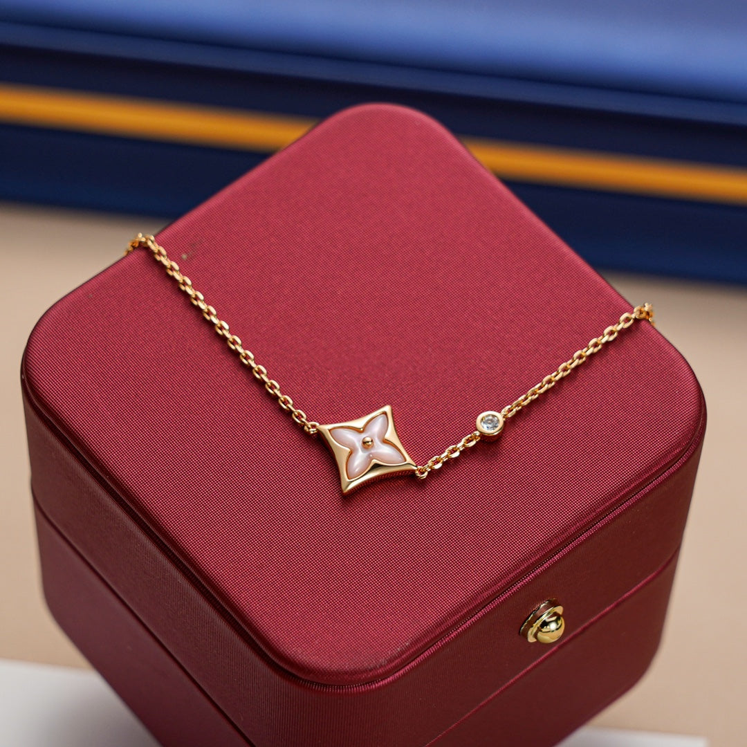 Mystic STAR 1 DIAMOND PINK GOLD BRACELET