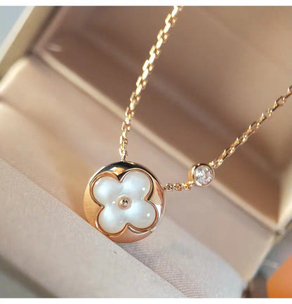 Mystic SUN MOP GOLD 1 DIAMOND NECKLACE
