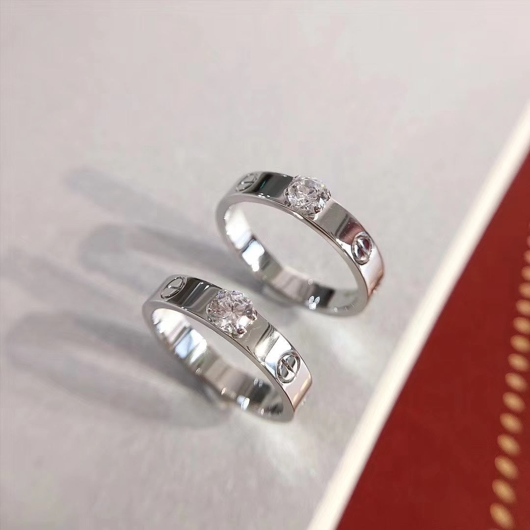 Mystic LOVE RING 3.6MM 1 BIG DIAMOND