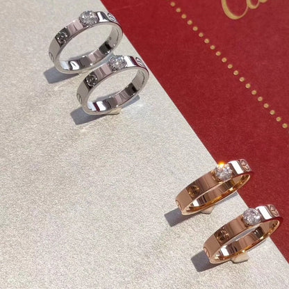 Mystic LOVE RING 3.6MM 1 BIG DIAMOND