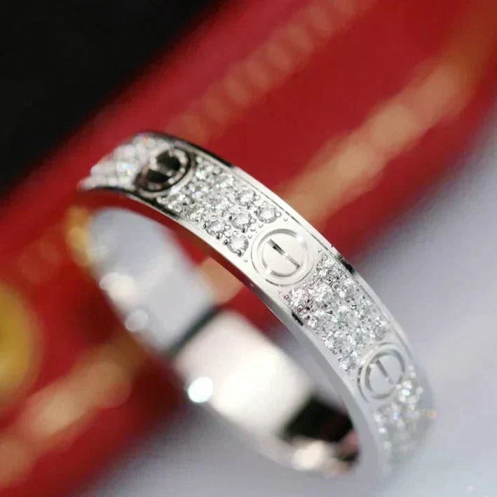 Mystic LOVE RING 3.6MM DIAMOND PAVED