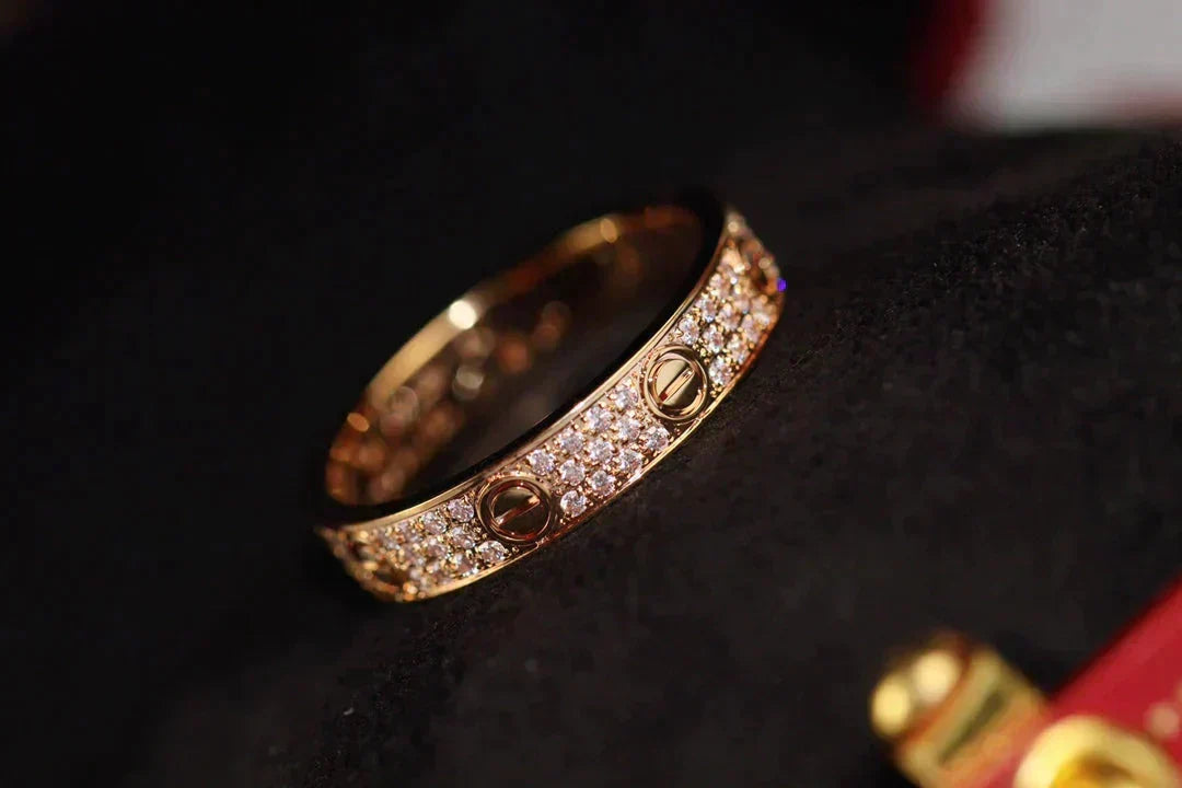 Mystic LOVE RING 3.6MM DIAMOND PAVED