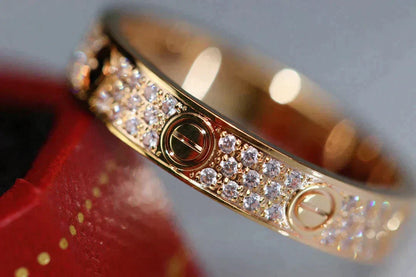 Mystic LOVE RING 3.6MM DIAMOND PAVED