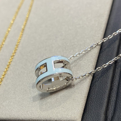Mystic POP H LIGHT BLUE NECKLACE