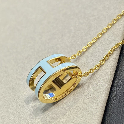 Mystic POP H LIGHT BLUE NECKLACE