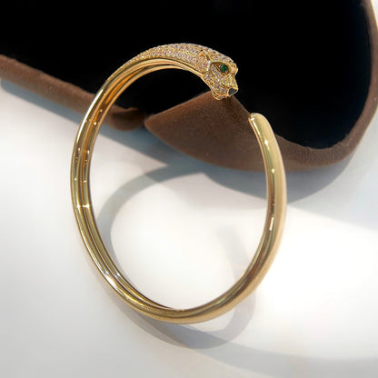 Mystic PANTHERE GOLD DIAMOND OPEN BRACELET