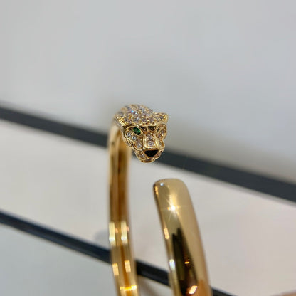 Mystic PANTHERE GOLD DIAMOND OPEN BRACELET
