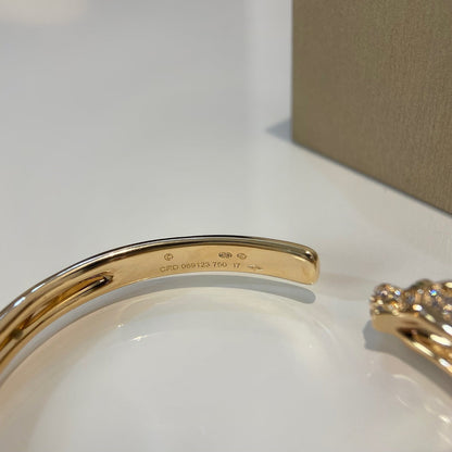 Mystic PANTHERE GOLD DIAMOND OPEN BRACELET
