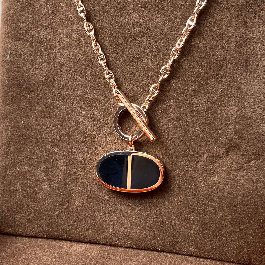 Mystic CHAINE VERSO BLACK CERAMIC NECKLACE