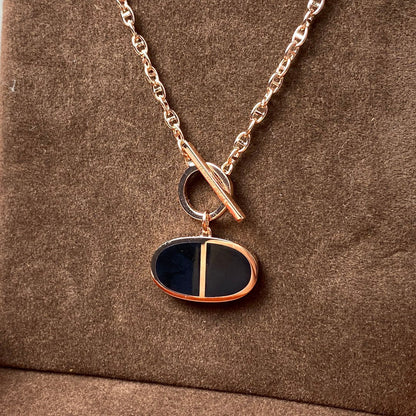 Mystic CHAINE VERSO BLACK CERAMIC NECKLACE