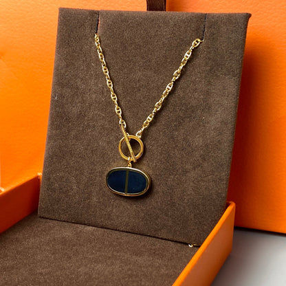 Mystic CHAINE VERSO BLACK CERAMIC NECKLACE